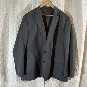 Stafford 52 Long Stretch Fabric Classic Fit Charcoal 2-Button Jacket
